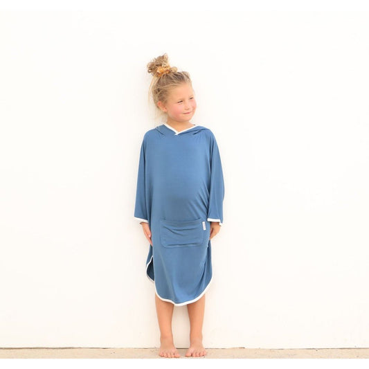 Beach Poncho - Ocean Blue