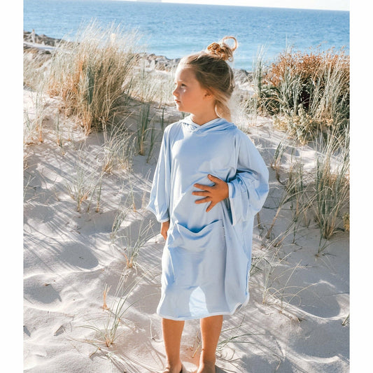 Beach Poncho - Sky Blue - Bambebi