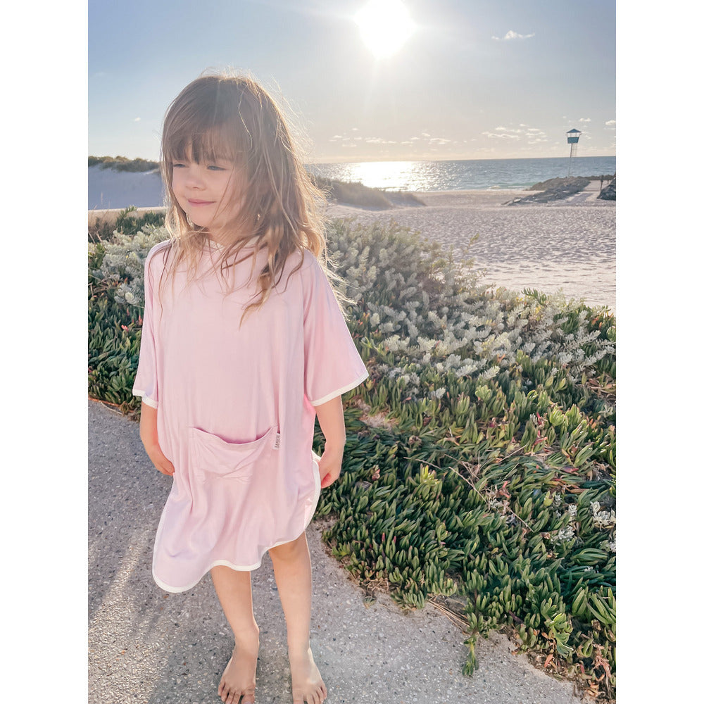 Beach Poncho - Baby Pink