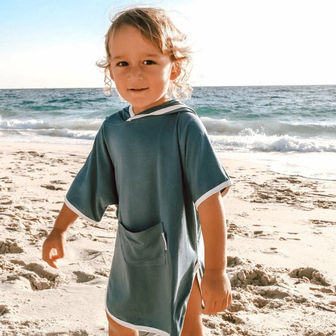 Beach Poncho - Ocean Blue - Bambebi