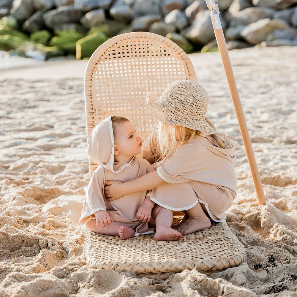 Beach Poncho - Sand Dune Beige - Bambebi