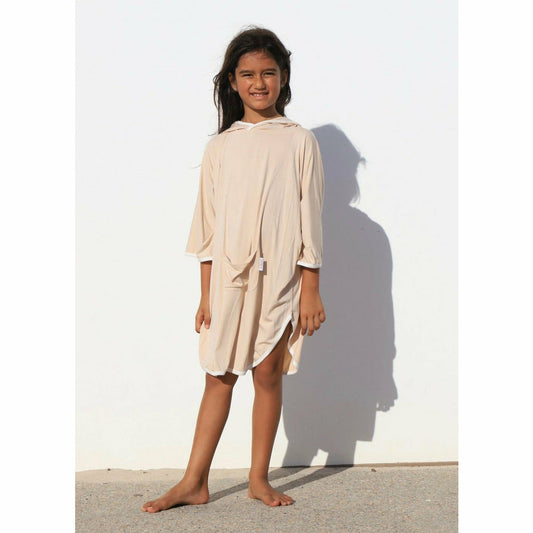 Beach Poncho - Sand Dune Beige - Bambebi