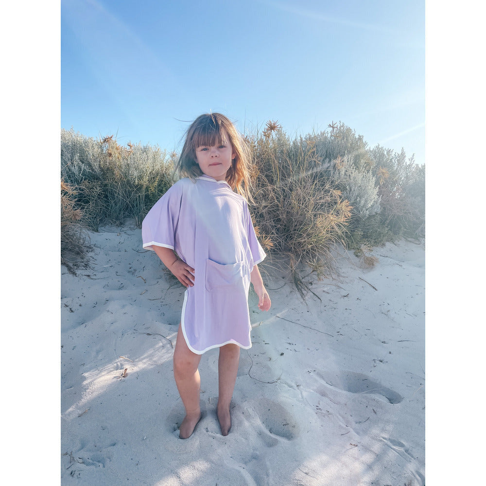 Beach Poncho - Pastel Lilac