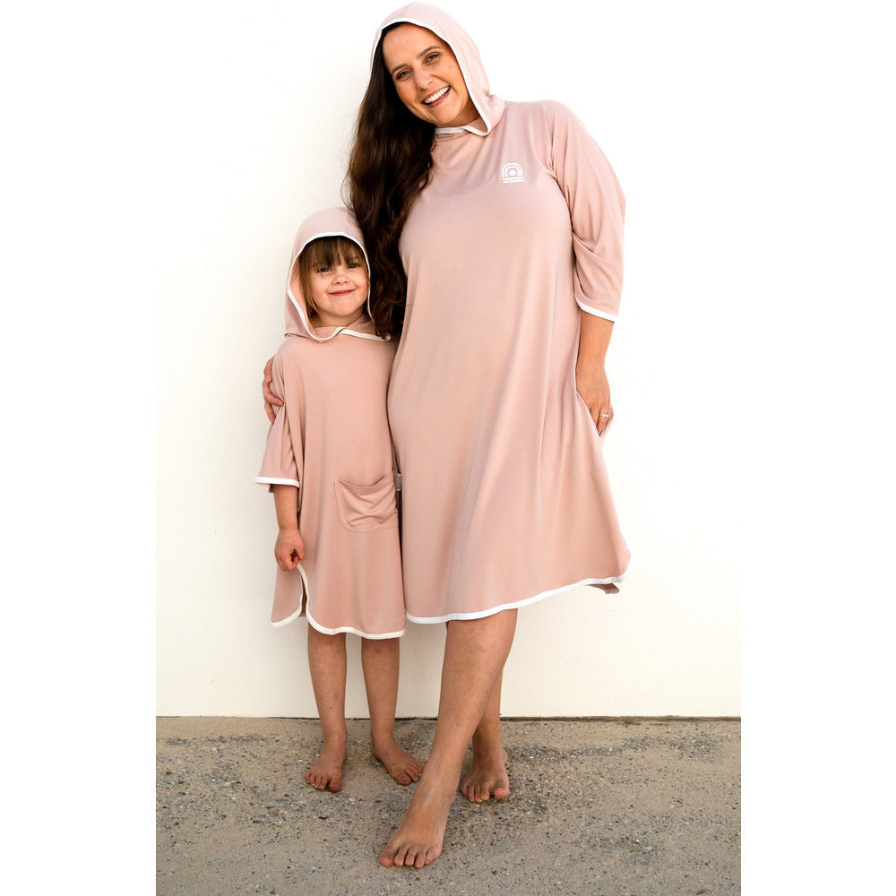 Adult Beach Poncho - Light Musk - Bambebi