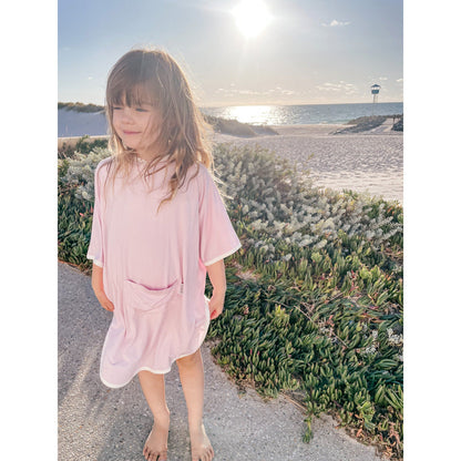 Beach Poncho - Baby Pink