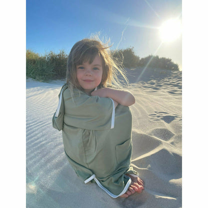 Beach Poncho - Olive Green - Bambebi