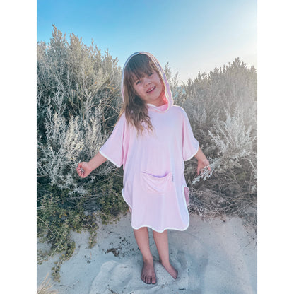 Beach Poncho - Baby Pink