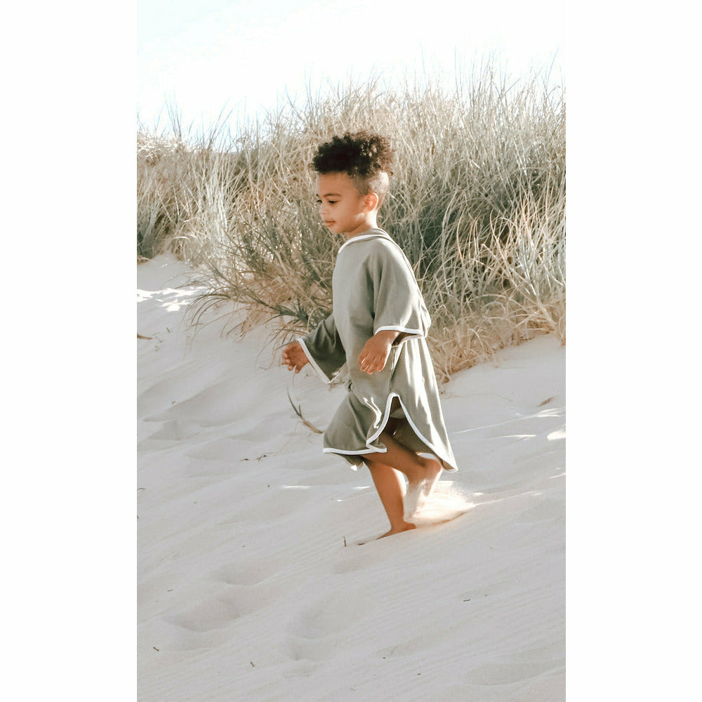 Beach Poncho - Olive Green - Bambebi