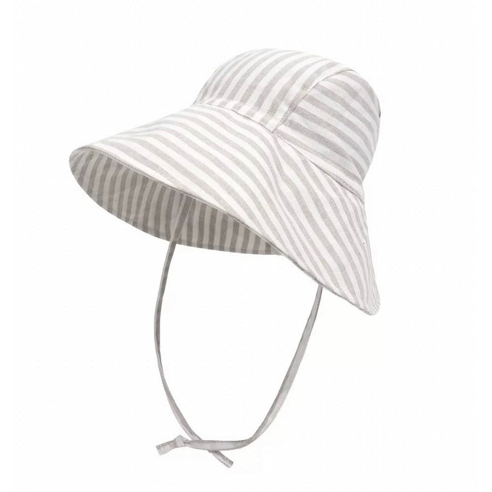 Kids Wide Brim Linen Hat - Bambebi