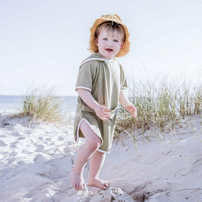 Beach Poncho - Olive Green - Bambebi