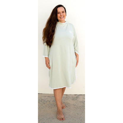 Adult Beach Poncho - Mint Green - Bambebi
