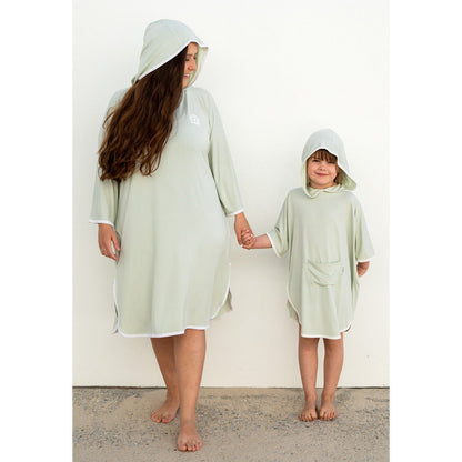 Adult Beach Poncho - Mint Green - Bambebi