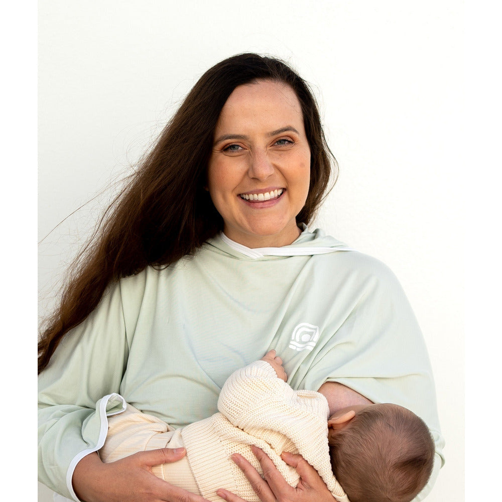 Adult Beach Poncho - Mint Green - Bambebi